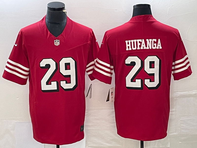 Men's San Francisco 49ers Talanoa Hufanga #29 Red Jersey